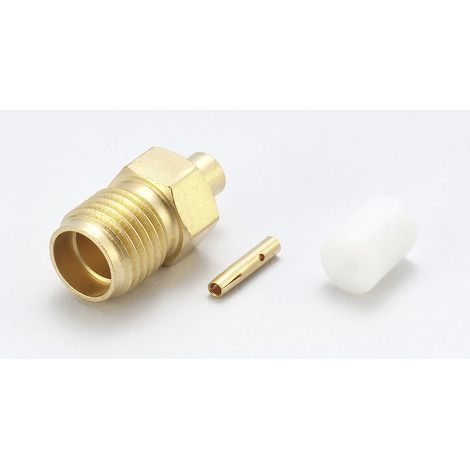 Connecteur coaxial RS PRO Femelle Droit, raccordement A souder 50O Montage sur câble ( Prix pour 1 )