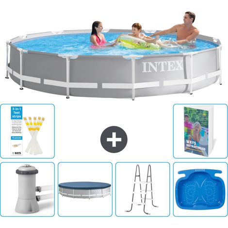Prism Frame Pool Rund - 366x76 cm - 7-teilig S314