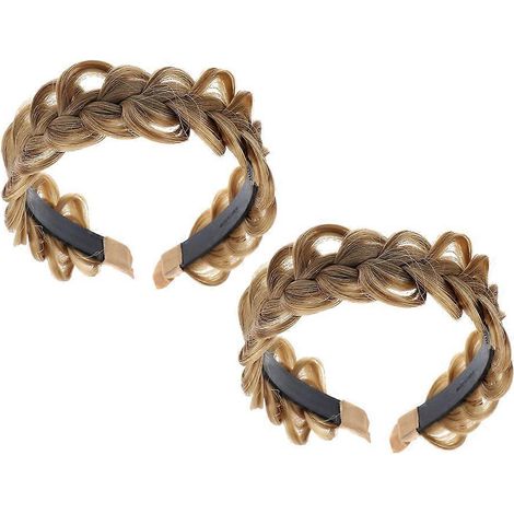 Bandeaux tressés pour perruques, compatibles avec les perruques pour femmes, bandeaux tressés pour cheveux (lot de 2) (1/5)