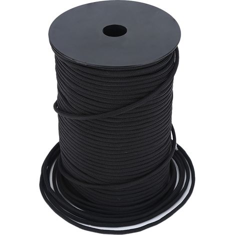 Cordon de parachute réfléchissant 550, 9 brins, 100 m (noir) (1/5)