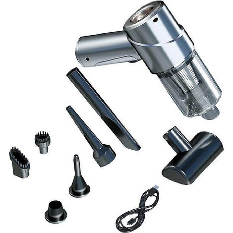 Aspirateur de voiture portable à main haute puissance avec moteur sans balais, aspiration et soufflage intégrés (1/5)