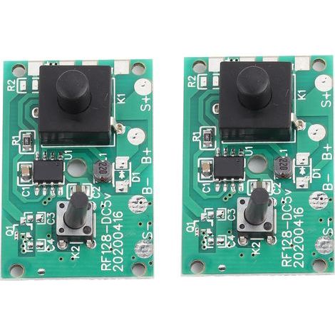 2pcs circuit imprimé de module de contrleur de chane de lampe solaire avec 8 types de mode d'éclairage et interrupteur 1.2V. (1/5)