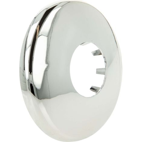 B-Ware tecuro Universal Siphonrosette Ø 85 mm für Wandohr Ø 32 mm, verchromt, Kunststoff