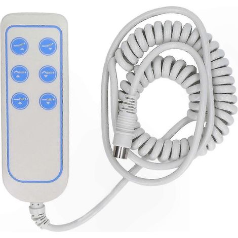 Télécommande Lit Électrique PVC IP66 Robustesse Contrôle Manuel pour Fauteuil Médical Lève-personne (8 Broches) (1/5)