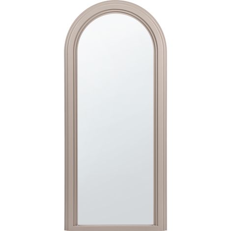Espejo decorativo de pared estilo moderno colgante decoración MDF 75 x 170 cm beige Calais (1/5)