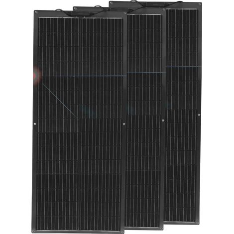 Kit de panneaux solaires, design monocrystalline efficace, installation polyvalente, 3pcs 100w (1/2)
