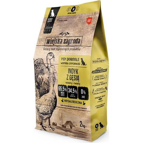 Wiejska Zagroda Croquettes pour chiens à la dinde et à l'oie 2kg
