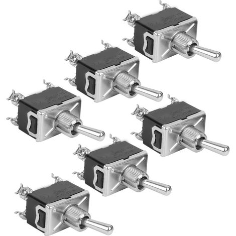 Lot de 20 interrupteurs à bascule BERM avec voyant LED, 4 broches, 2 niveaux marche/arrêt, 15 A, 250 V CA, BEM-1221 (1/5)
