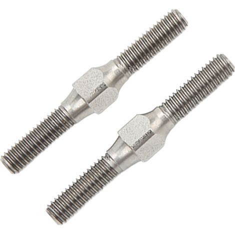 2 Pièces Barres de Direction en Acier pour Voitures RC 1/10, Compatible avec ARRMA Granite, Stabilité Améliorée, Finition Argentée (1/5)