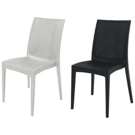 Sedie Poly rattan bar giardino gelateria impilabile BISTROT Grand Soleil (1/10)