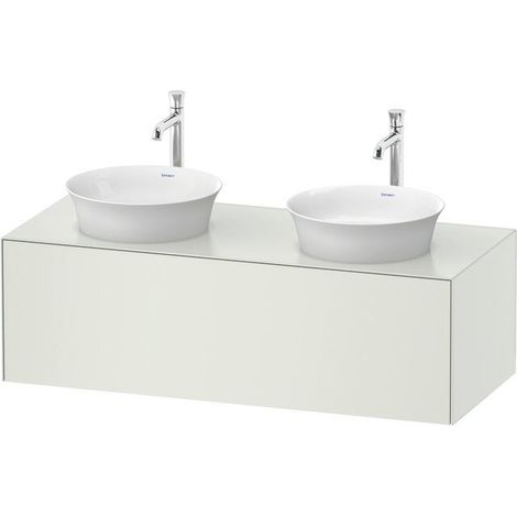 DURAVIT WT4978B36360010 WTU White Tulip mural, 1 tiroir, trou de robinet des deux côtés