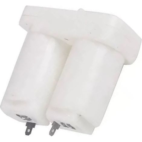 Boîtier de Batterie pour Chauffage Instantané / BoilerDepaso / Compatible Ascot Caloex Cinsa Foset Heatmaster / ABS Noir / 8.2x7.5x4cm / Pour 2 Piles D 3V (1/5)