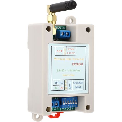 Module émetteur-récepteur sans fil 433M DC8-25V VHF UHF Radio RF UART RS485 pour maison intelligente RTU (1/5)