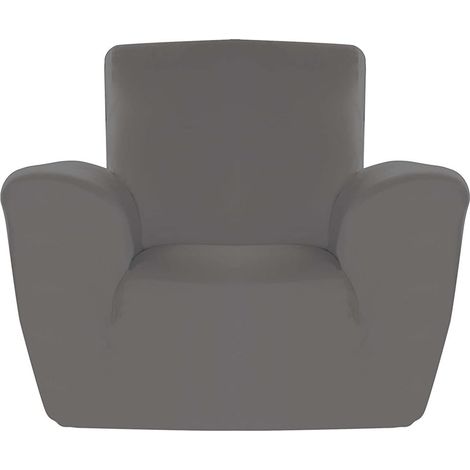GEMITEX COPRIDIVANO FLEXY 1 POSTO GRIGIO COPRIPOLTRONA MADE IN ITALY BY UNIVERSALE BIELASTICO CON BASTONCINI TENDITESSUTO (1/4)