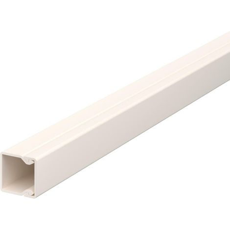 OBO Bettermann Goulotte d'installation murale et de plafond avec perforation au fond 15x15x2000 Polychlorure de vinyle blanc crème RAL 9001, 6024963