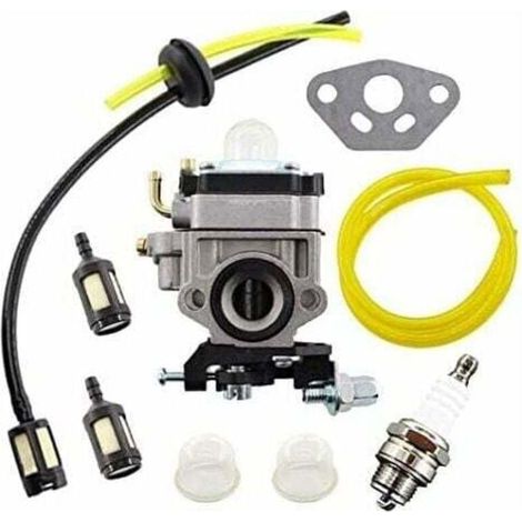 Kit de Carburateur pour Débroussailleuse AL-KO Alko, Modèles BC410, BC4535, BC4125, avec Tuyau et Filtre à Essence. (1/4)