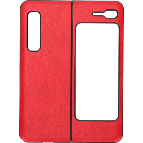 Mobile Phone Leather Case AntiScratch Phone Protective Cover Shell for Samsung Galaxy Z Fold 1 W20(Red ) (1/5)