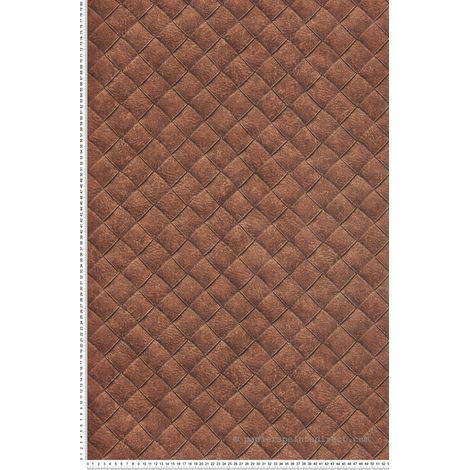 Papier peint Trompe l'oeil Marron Maori Montecolino