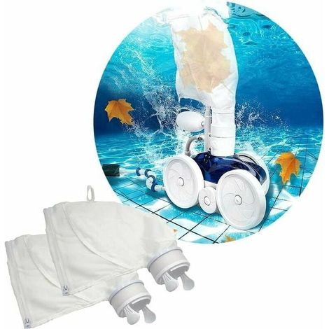 Lot de 2 sacs de nettoyage piscine avec filtre de rechange pour 280/480