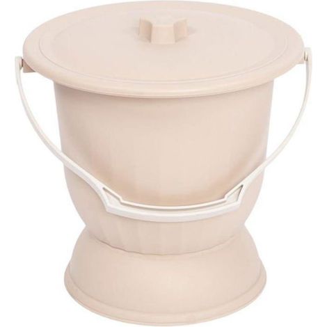 Pot de chambre de ménage crachoir avec couvercle seau à urine avec poignée pour enfants et personnes âgées Pot de multicolore SEAU (1/5)