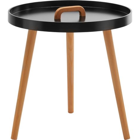 Mömax Beistelltisch Lia Schwarz Pinie MDF (1/4)