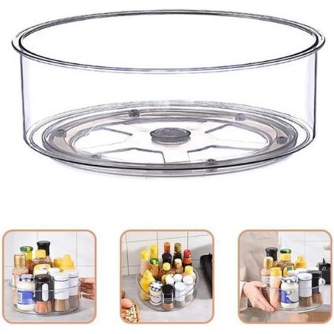 Étagère de cuisine rotative – une étagère rotative multifonctionnelle pour cuisines, réfrigérateurs et salles de bains. (1/2)