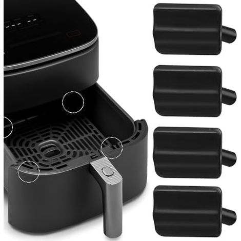 Piedini in gomma per friggitrice ad aria, 4 pezzi di ricambio in silicone resistente al calore per uso alimentare per friggitrice ad aria