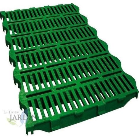 Dalle de sol PVC 60 x 40 cm – Résistante à l'humidité et à la corrosion – Installation facile sur surfaces planes – Pour box chiens