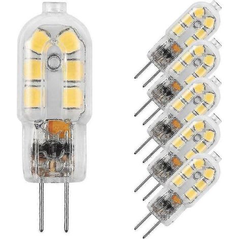 Filiyano-Lot de 10 ampoules LED G4 blanc froid AC/DC 12V 2W (1/5)