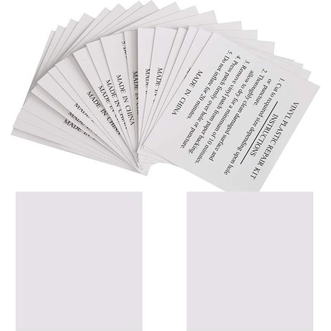 Lot de 20 Rustine, Transparent, 5,5 x 6,5 cm, Patch, Découpable, Pour Piscine, Matelas