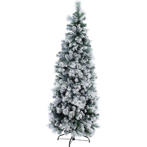1x Albero Slim Praga Innevato H210 (1/3)