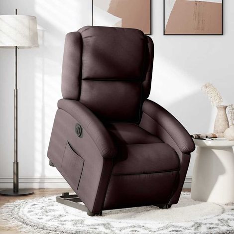 Fauteuil inclinable électrique-Chaise de relaxation-Fauteuil Relax marron foncé tissu 792464 (1/5)