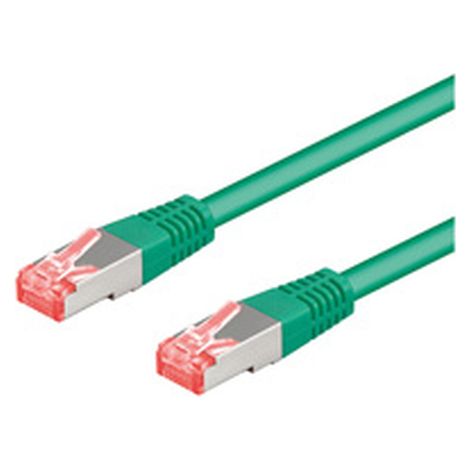 Goobay 25m CAT6-2500 - Cable de red (25 m, RJ-45, RJ-45, Verde)