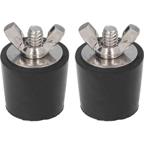 2 PCS Bouchon Piscine Diamètre 25mm Bouchons d'hiver en Caoutchouc avec Boulons Acier Inoxydable Antigel Produit Hivernage Piscine par Le Gel A (1/4)