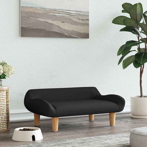 vidaXL Cama para perros de tela negra 70x40x24 cm (1/5)
