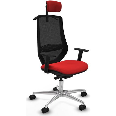 piqueras-y-crespo Mardos silla de oficina roja ergonómica