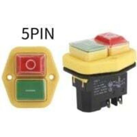 Elektromagnetischer Schalter YH02-A. 220 V, 8 A. 220 V, 15 A. 4-polig. 5-polig. Werkzeugmaschinenausrüstung. Wasserdichtes Bedienfeld. Startknopf.