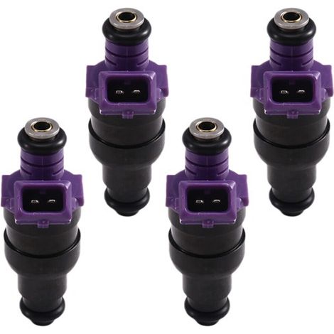 Quatre injecteurs de carburant 037906031AF adaptés aux moteurs Volkswagen Golf GL 1.8L et 2.0L. (1/4)