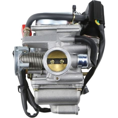 Carburateur GY6 PD24J Haomai pour motos et quads 125CC 150CC BAJA, compatible avec les scooters et les quads, améliore la stabilité du ralenti et adoucit l'accélération. (1/3)