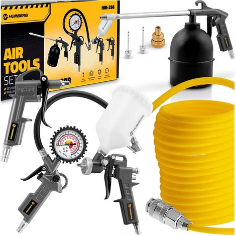 8-Piece Pneumatic Tool Set for Compressor Use
