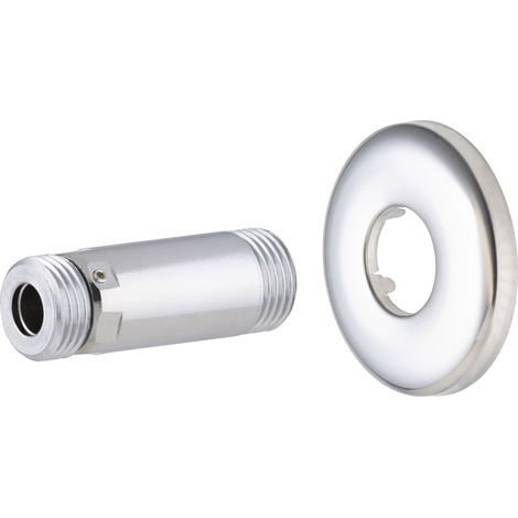 Racor de Adaptación Telescópico para Radiador  o Secador de Toallas QUICK PLOMBERIE - M1/2 deslizante Largo 59 a 93 mm con floron