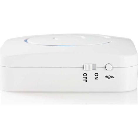 Allarme rilevatore di movimento alimentazione a batteria 6x aalr6 85 db portata del rilevatore 6 m parete blu bianco (1/5)