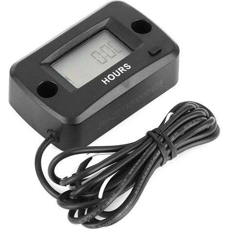 Compteur horaire moteur numérique LCD étanche à affichage digital, activation par vibrations, pour quad SSV moto (1/5)