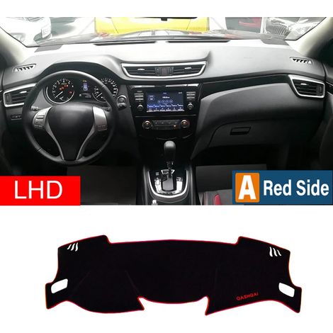 (Côté rouge, conduite à gauche) Convient aux Nissan Qashqai J11 2014-2018, 2019 et 2020. Housse de tableau de bord, tapis de protection solaire, coussinet antidérapant et accessoires. (1/5)