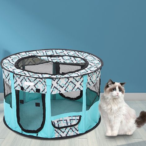 Tente pliable pour animaux de compagnie, salle de mise bas pour animaux de compagnie, tente fermée pour l'élevage de chats, cage populaire pour chiens (vendue à l'international) (1/3)