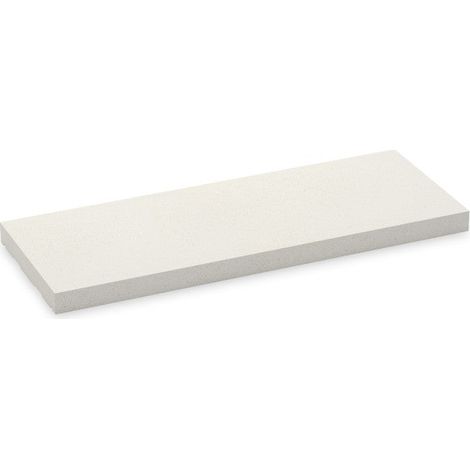 Cubremuros Duero 75 cm - Formato intermedio con goterón antimanchas - 75 × 28 × 4 cm - Unidad - Blanco