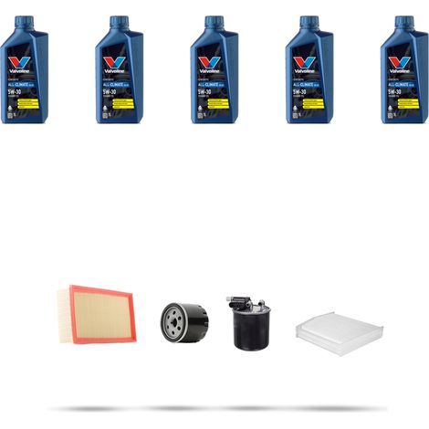 Kit tagliando 4 FILTRI e 5L OLIO compatibile con Mercedes Classe A (w176) A160 CDI 66kw Dal 2013 (1/5)