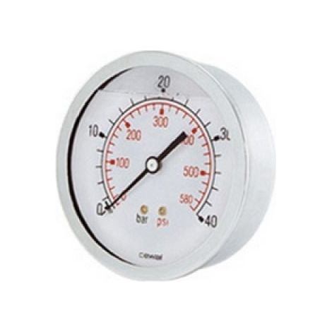 MANOMETRO ATTACCO POSTERIORE DM 50 - 1/4&quot 10 bar