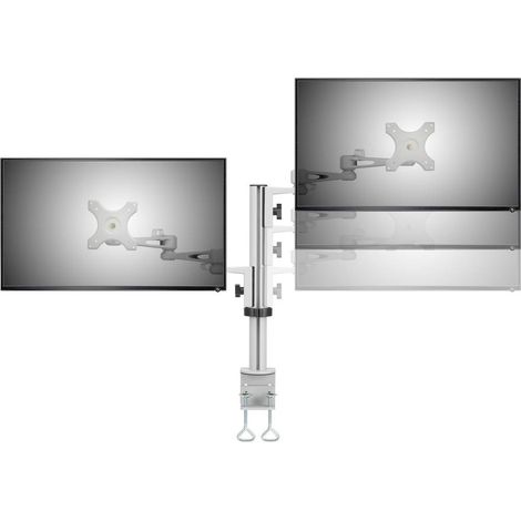 SpeaKa Professional SP-5986112 2 vie Supporto da tavolo per monitor 33,0 cm (13) - 68,6 cm (27) Grigio Regolabile in (1/5)