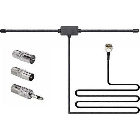 Antenne radio DAB FM dipôle FM avec connecteur audio pour récepteur stéréo (1/5)